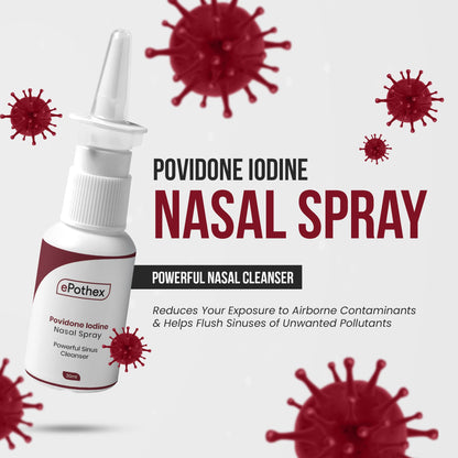 EPOTHEX 1% Povidone Iodine Nasal Spray — Travel-Ready Nasal Cleanser