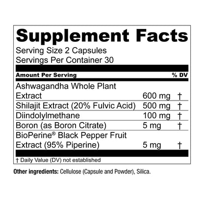 Essential Elements T-Hero 60 Vegan Capsules (3-Pack) – Male Health, Muscle Support & T-Health