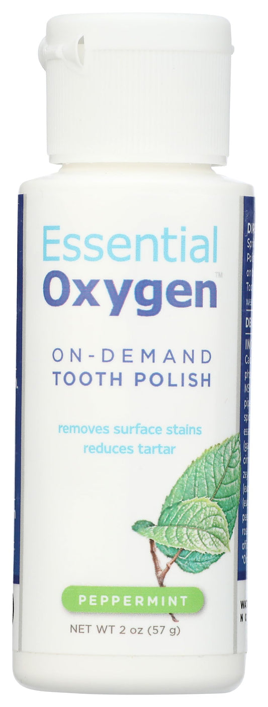 معجون أسنان ESSENTIAL OXYGEN العضوي بالنعناع 2 أونصة – غير معدل وراثياً ونباتي