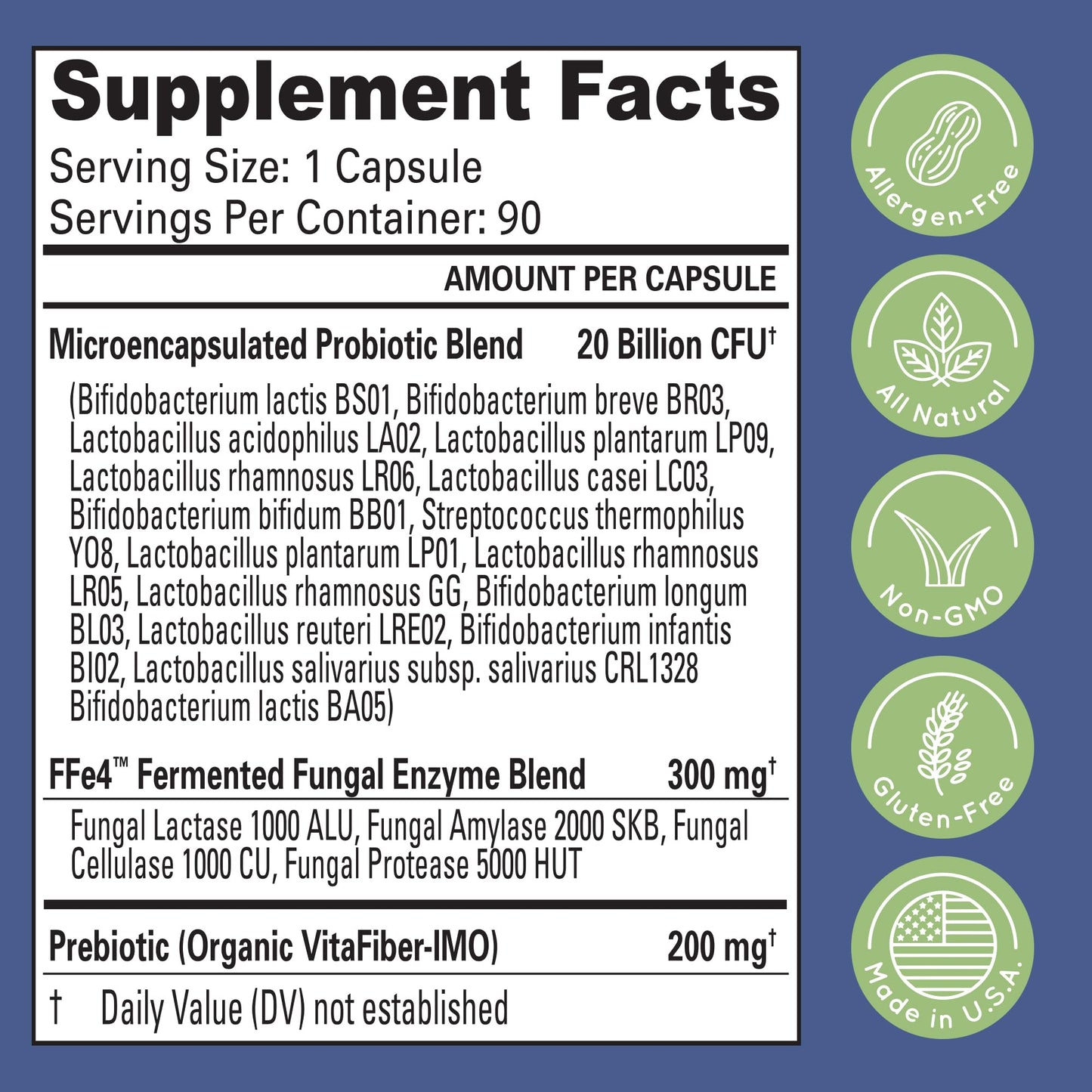 Essential Source TriActive Biotics Advanced Care - 20 Billion CFU Microencapsulated Probiotics, 90 Capsules