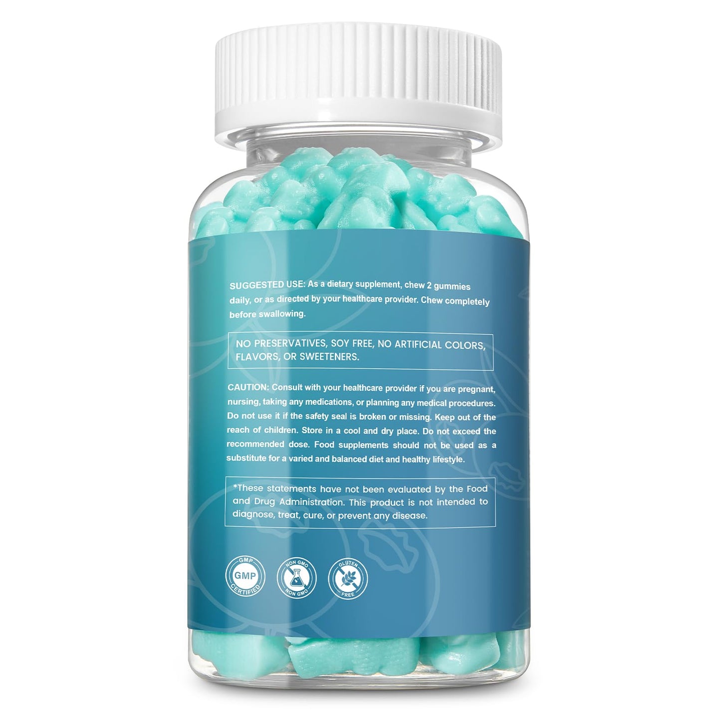 Esverco Magnesium Glycinate Gummies 500mg Sleep Support – Vegan, Non-GMO, 60 Count