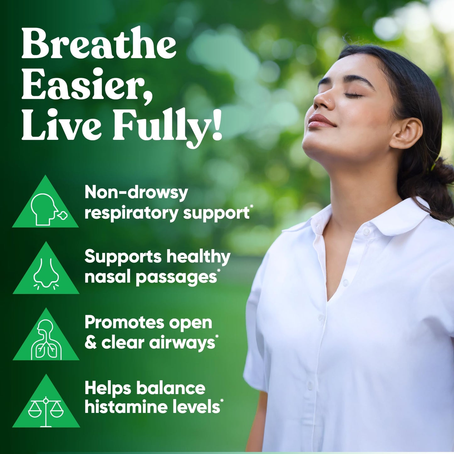 Eu Natural Breathe Inhaler Support – Sinus, Lungs & Bronchial Wellness | 60 Veg Soft Capsules