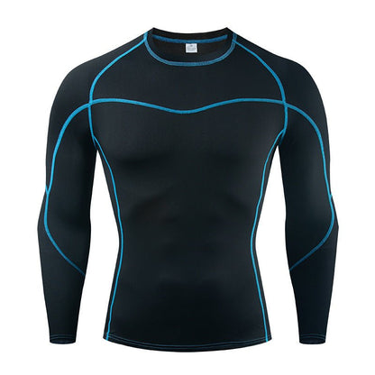 European-American Quick-Drying Long-Sleeve Sportswear Running Fitness T-shirt