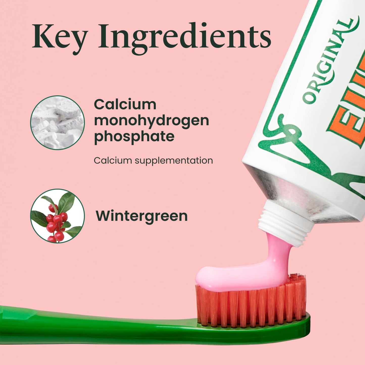 EUTHYMOL Original Toothpaste Travel Set - Fluoride-Free 3x1.4oz | Gift Set