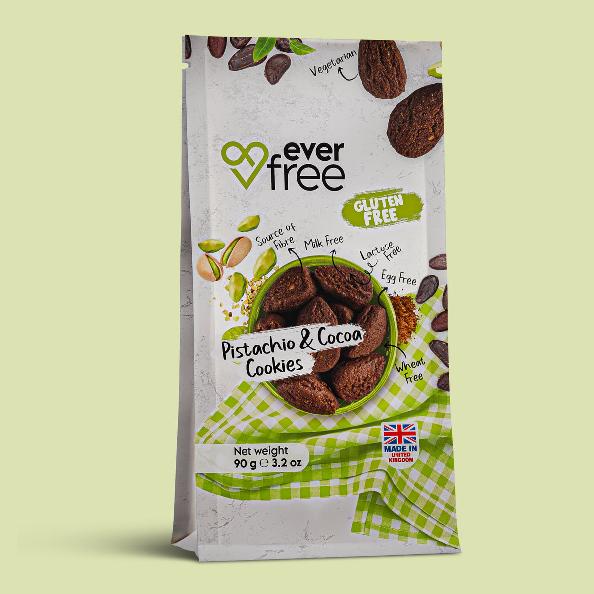 Biscotto Senza Glutine al Pistacchio e Cacao