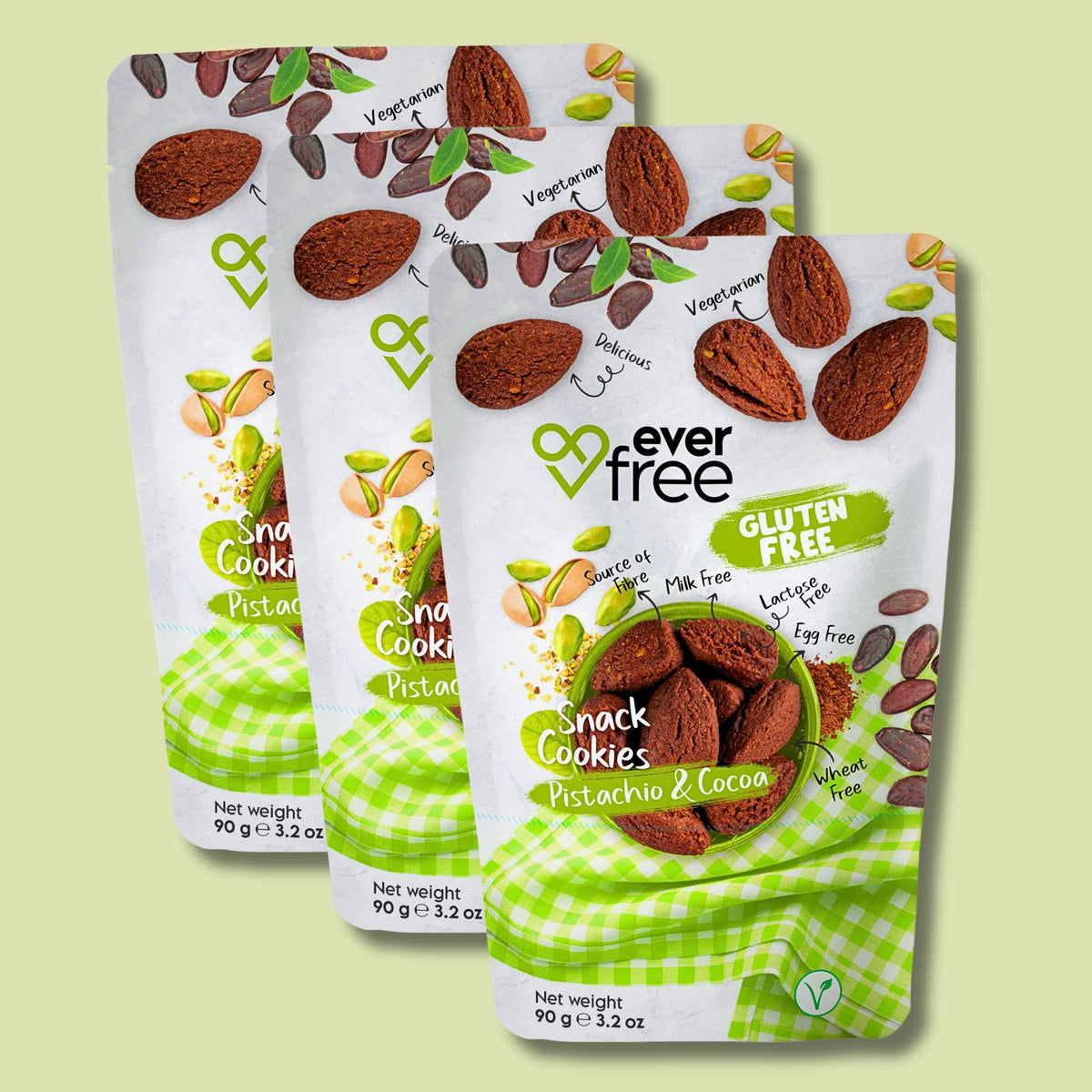 Biscotto Senza Glutine al Pistacchio e Cacao