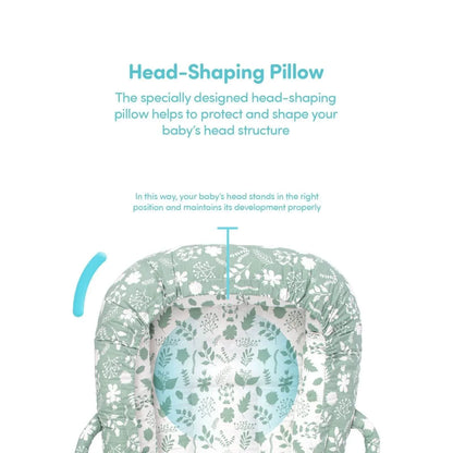 baby plus Mother Side Baby Reflux Bed - Green