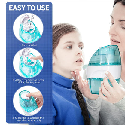 FireAnt 100 Saline Packets + 16 Silicone Pods Refills for Navage Nasal Care