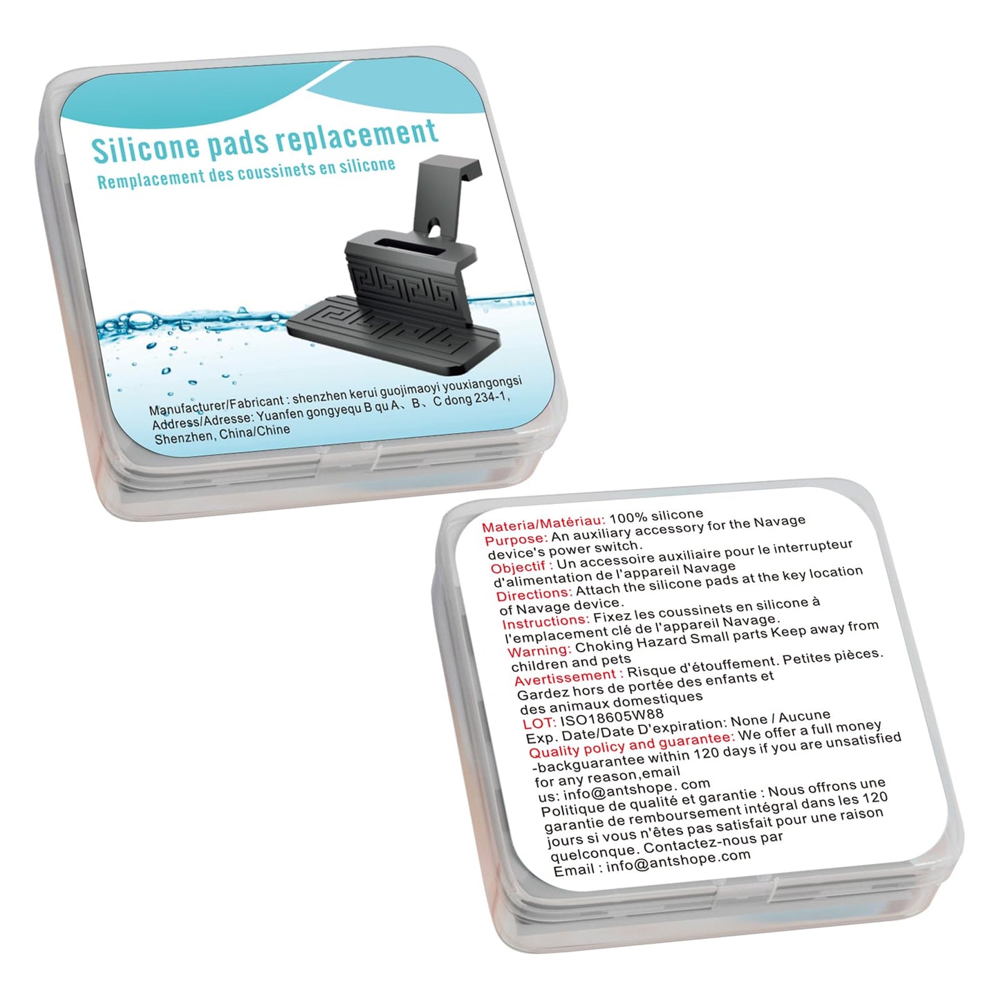 FireAnt Silicone Saline Pods Refills – Navage Compatible 16-Pack Reusable Pads