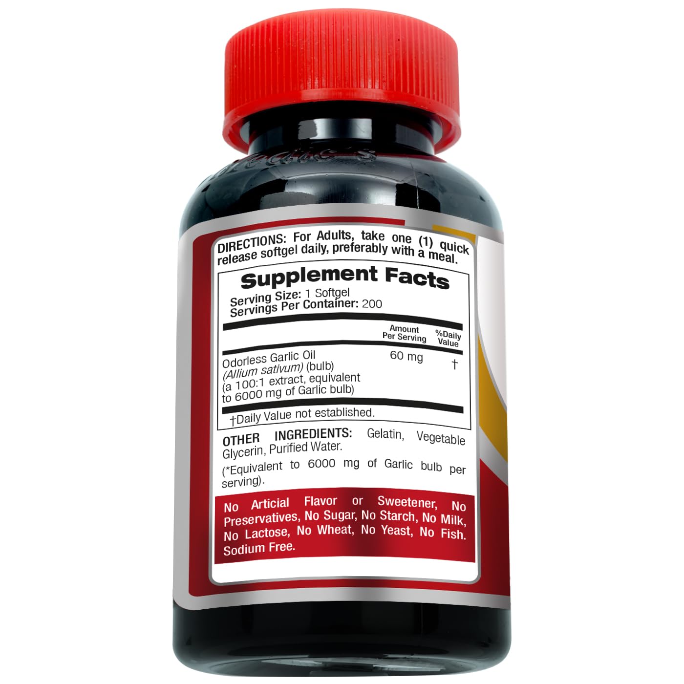 FITO MEDIC'S Lab | Garlic Supplements | Garlic Pills | Odorless Garlic | 200 Softgels