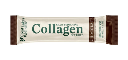 Great Lakes Wellness Collagen Peptides Powder – Skin, Hair, Nails, Joints & Digestion | 6 Sticks