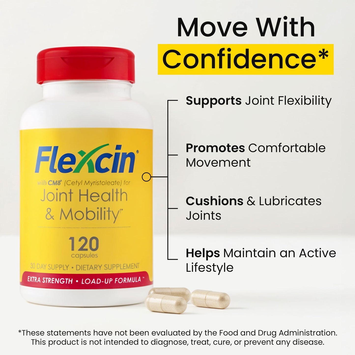 Flexcin Extra Strength CM8 Joint Formula — 360 Capsules (3-Pack)