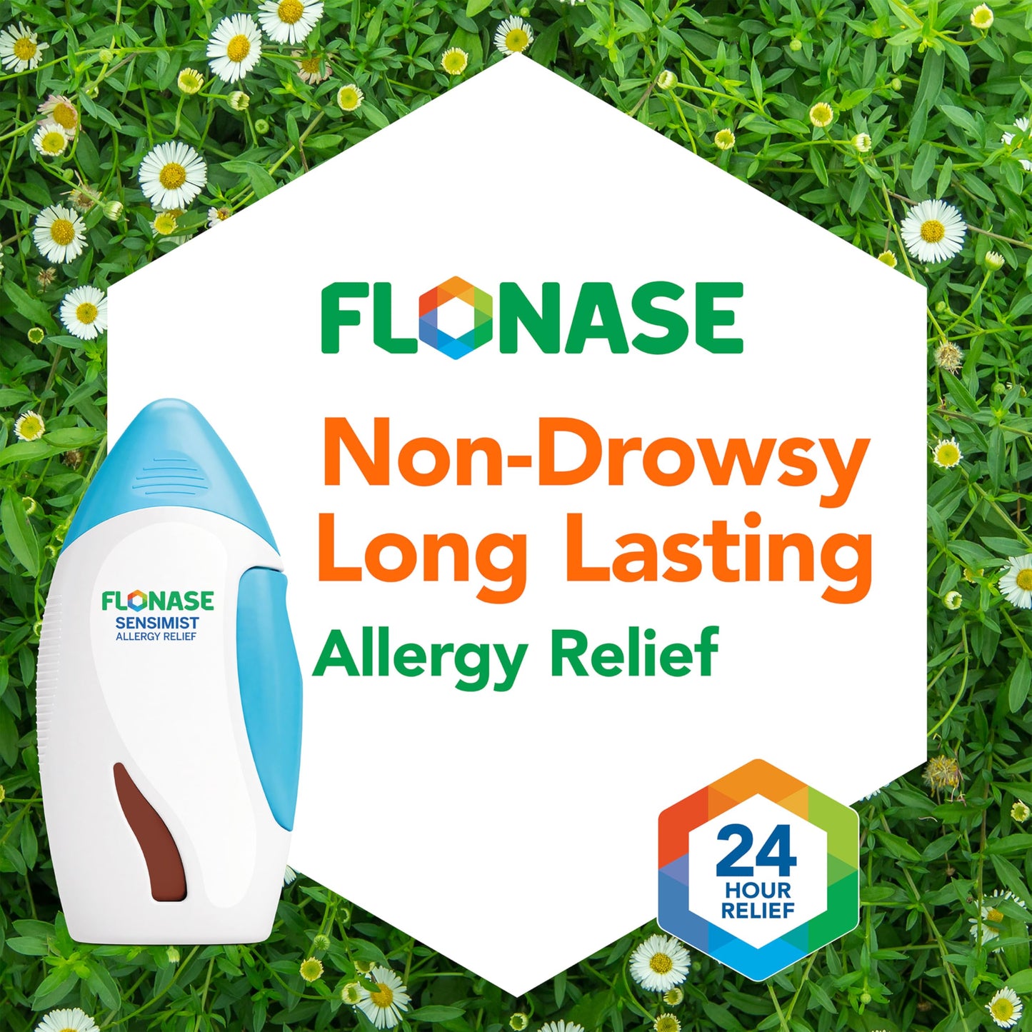 Flonase Sensimist Allergy Relief Nasal Spray – 24-Hour Non-Drowsy, 120 Sprays