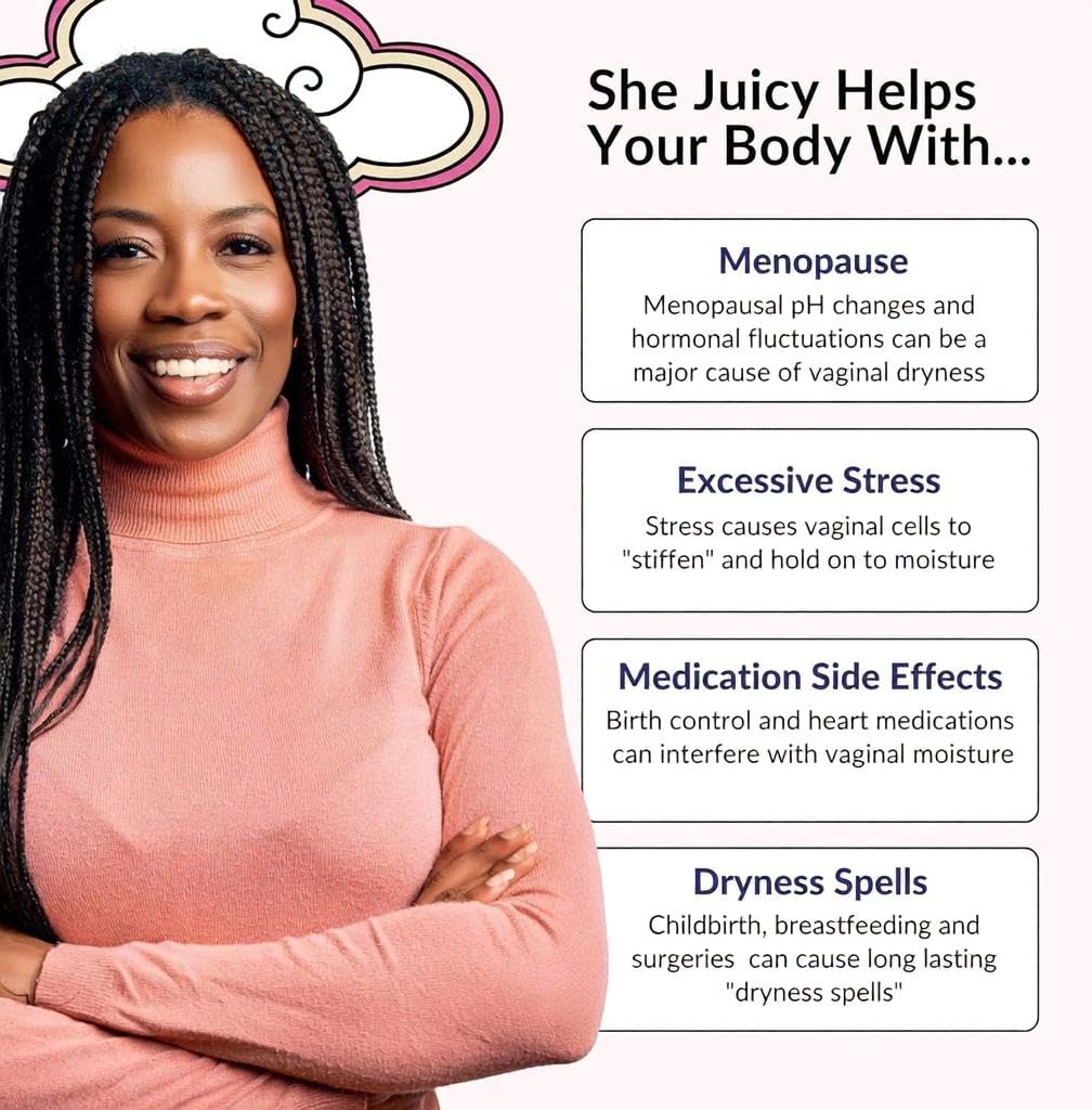 Flower Power She Juicy Gummies – Vegan Vaginal Moisturizer, Sugar-Free, Blueberry Flavor