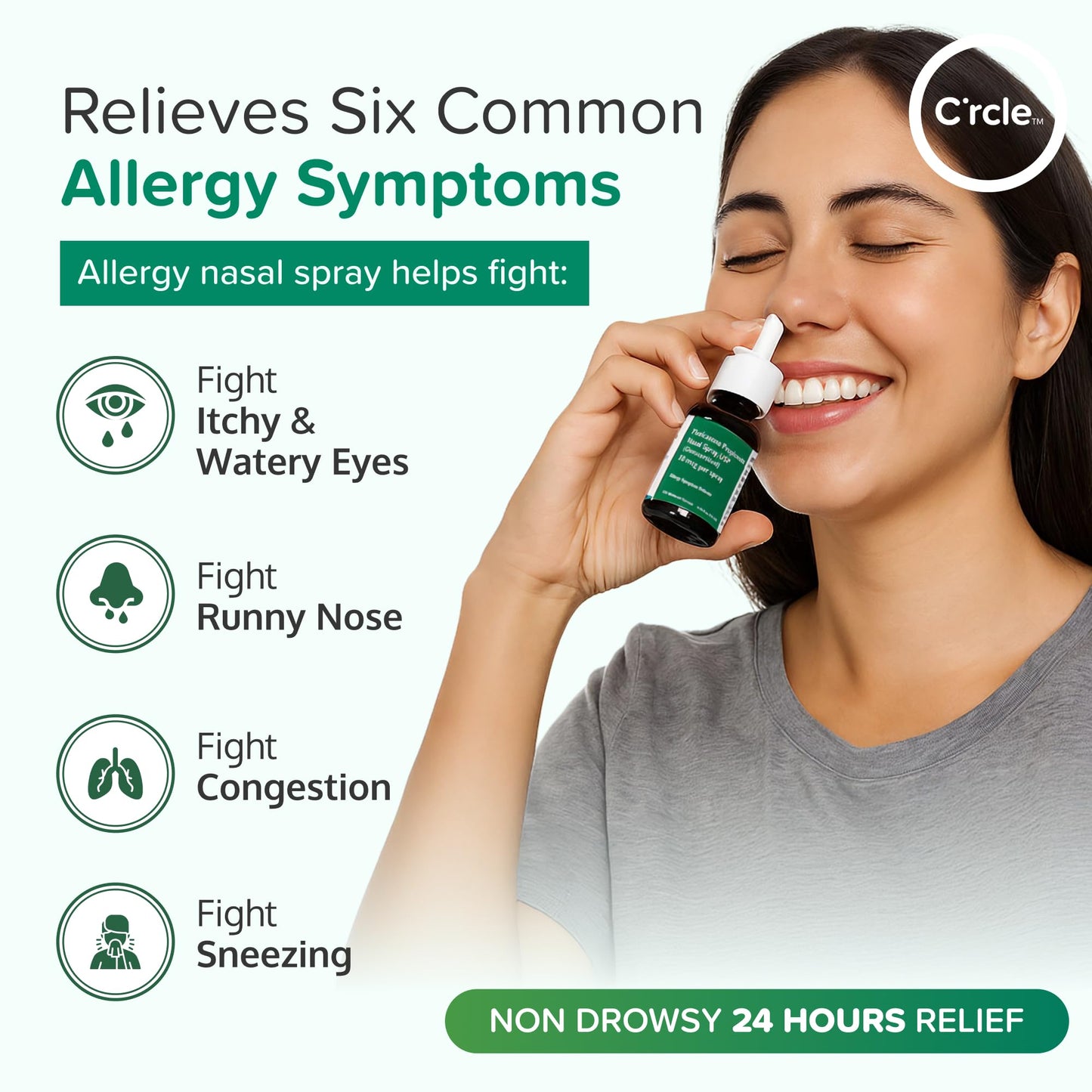 FlutiCare Fluticasone Nasal Spray 50mcg – 24h Allergy Relief