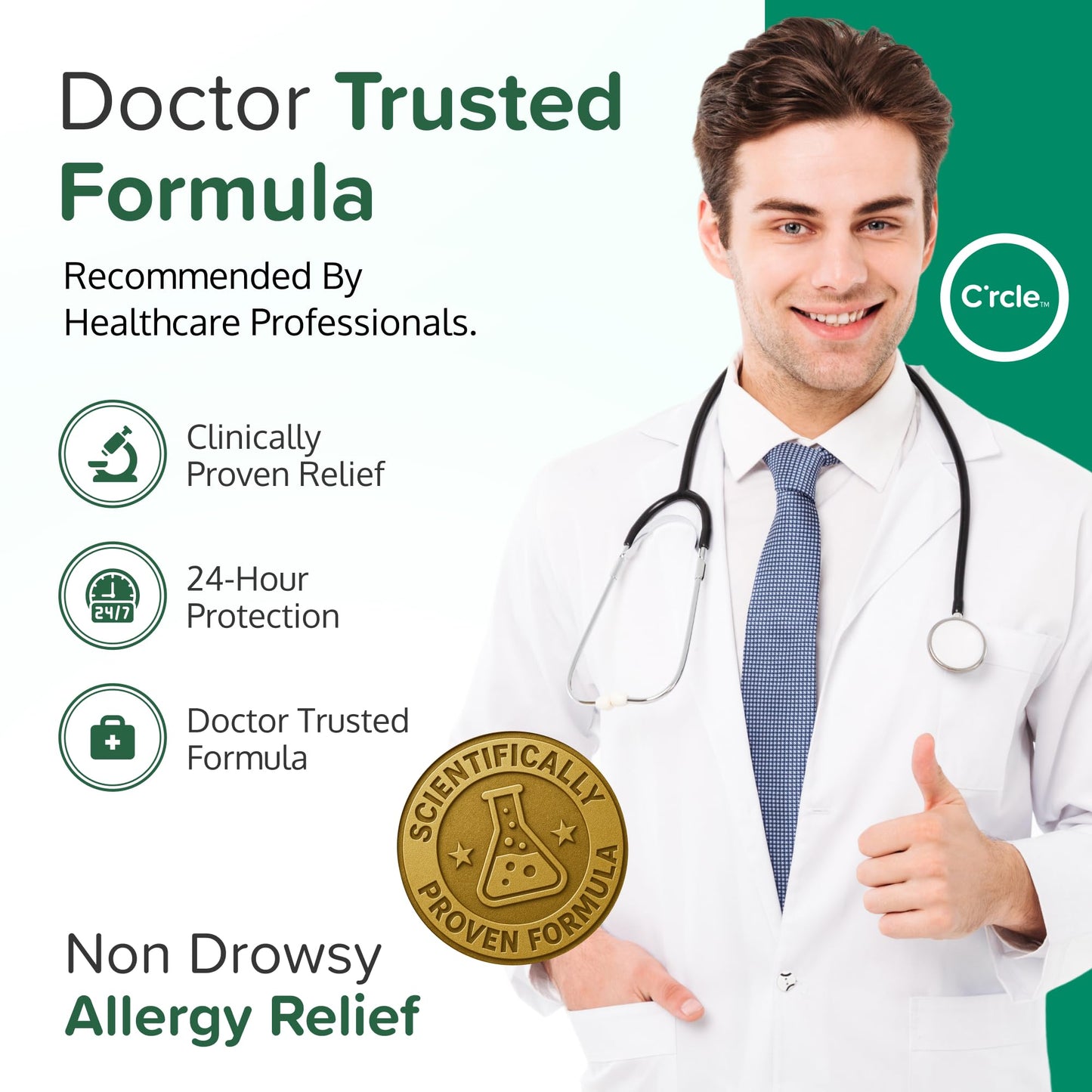 FlutiCare Fluticasone Nasal Spray – 24-Hour Non-Drowsy Allergy Relief, 50 mcg, 3 Month Supply