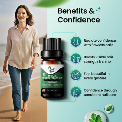 Foot Cure Toenail Fungus Treatment Extra Strength – Athletes Foot & Damaged Nail Repair | Made in USA
