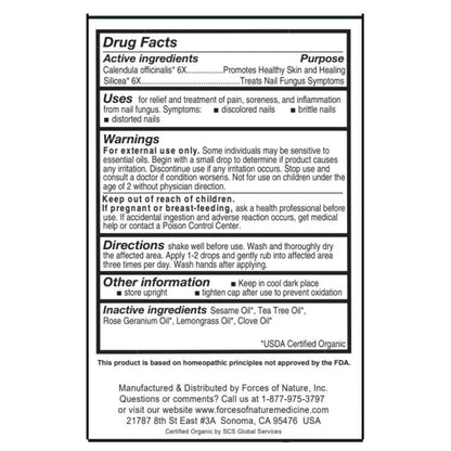 Forces of Nature Toenail Fungus Treatment – Organic Homeopathic Nail Care 0.17 fl oz