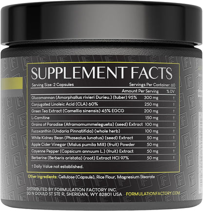 Formulation Factory Melt Mode 10-in-1 Metabolic Health & Energy Support | Green Tea, L-Carnitine, CLA, Glucomannan & More | Helps Support Appetite & Metabolism Balance | 360 Count (Pack of 3)