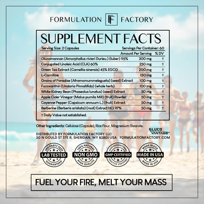 Formulation Factory Melt Mode 10-in-1 Metabolic Health & Energy Support | Green Tea, L-Carnitine, CLA, Glucomannan & More | Helps Support Appetite & Metabolism Balance | 360 Count (Pack of 3)