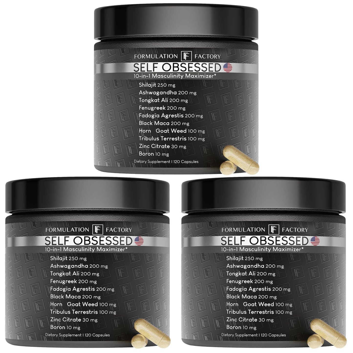 Formulation Factory Self Obsessed – 10-in-1 Masculine Vitality & Testosterone Support