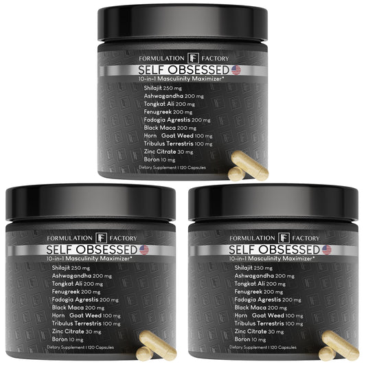 Formulation Factory Self Obsessed – 10-in-1 Masculine Vitality & Testosterone Support