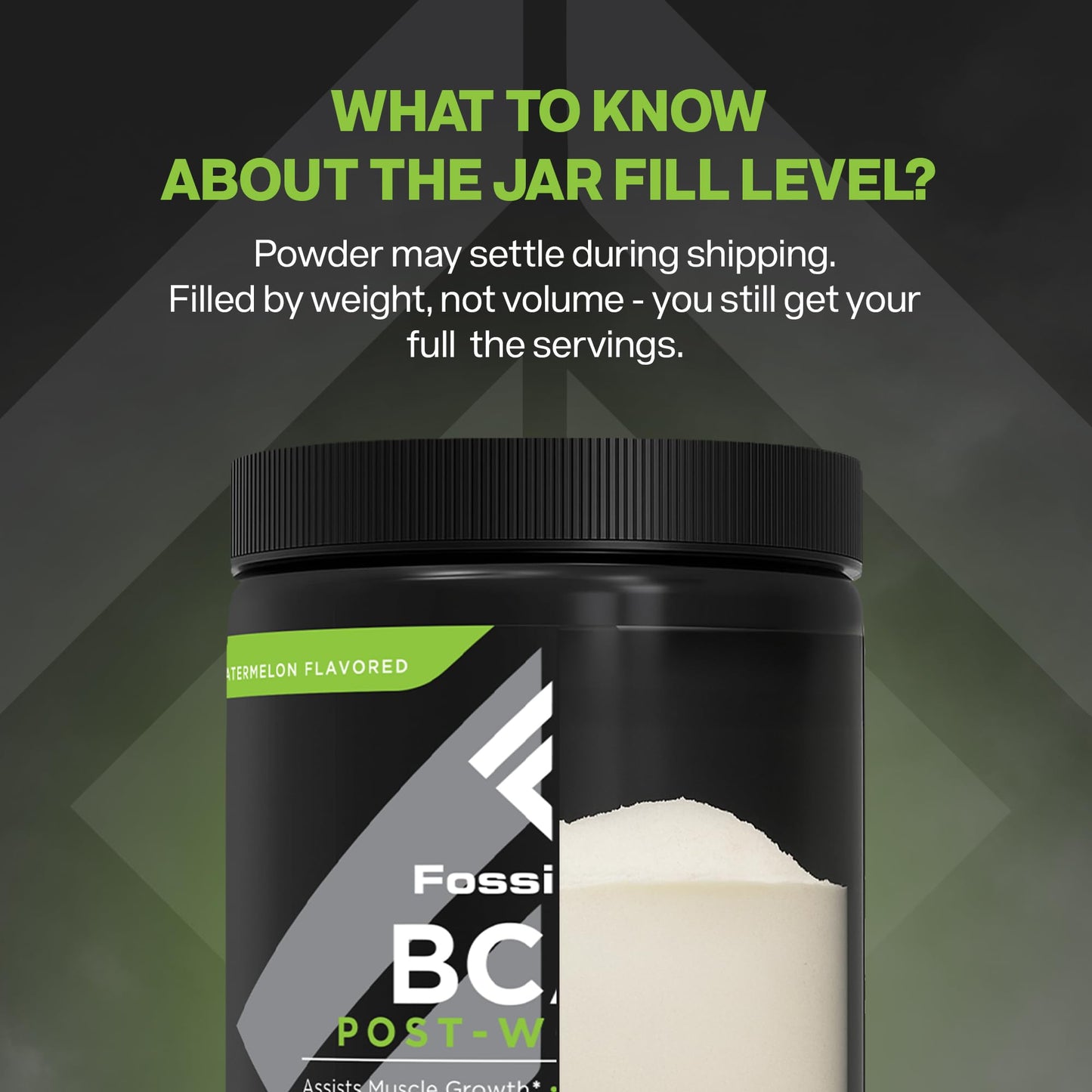 Fossil Fuel Sugar-Free BCAA Powder – Post-Workout Recovery (30 Servings) | Honeydew Watermelon