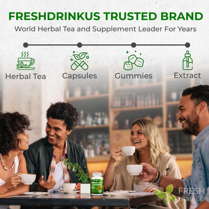 FRESHDRINKUS Papaya Capsules – 120 Papaya Extract, 1000mg/Serving, Vegan, Non-GMO, Gluten-Free