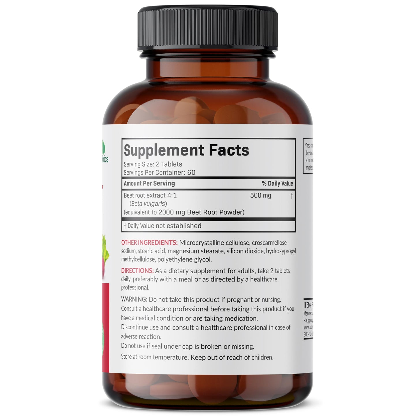 Futurebiotics Beet Root Extra Strength - Non-GMO, 120 Vegetarian Tablets