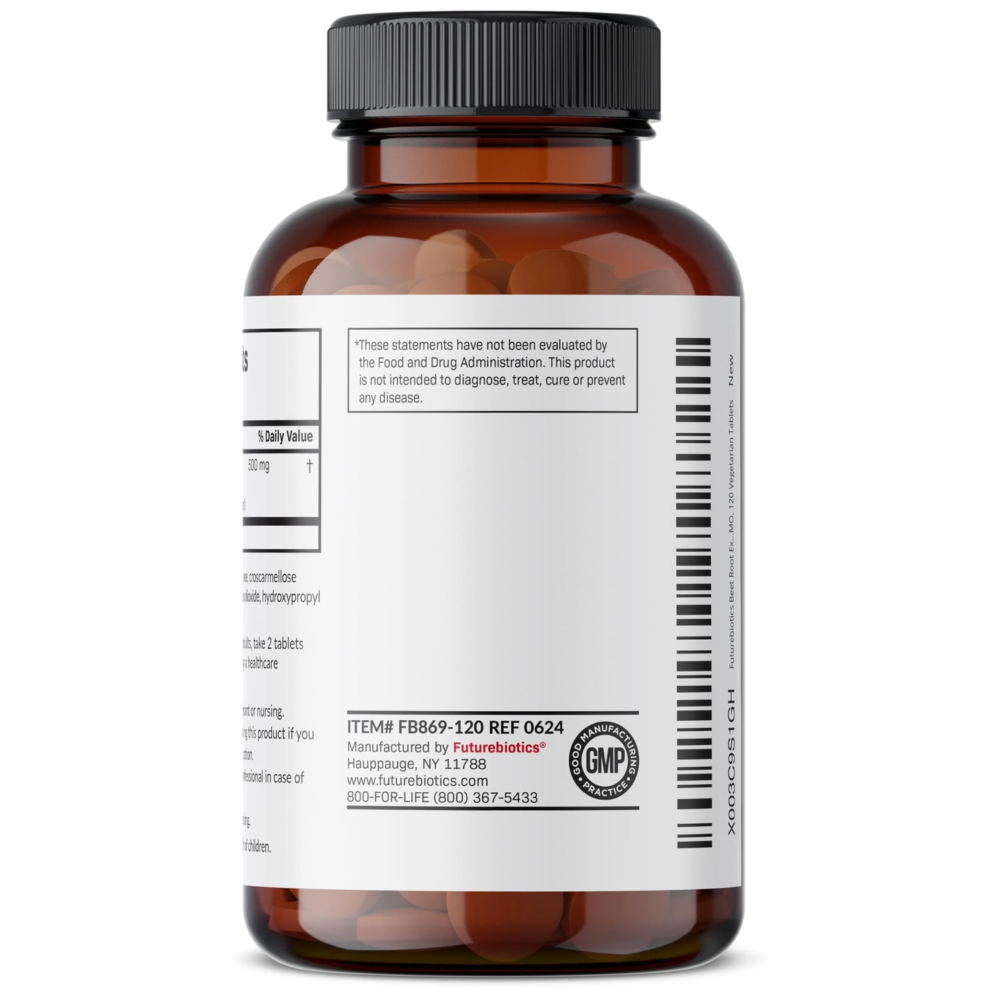 Futurebiotics Beet Root Extra Strength - Non-GMO, 120 Vegetarian Tablets