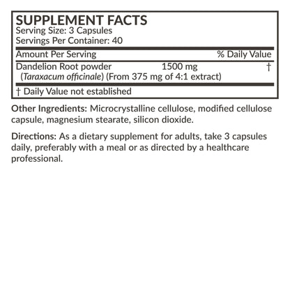 Futurebiotics Dandelion Root 1500 MG – Non-GMO, 120 Vegetarian Capsules
