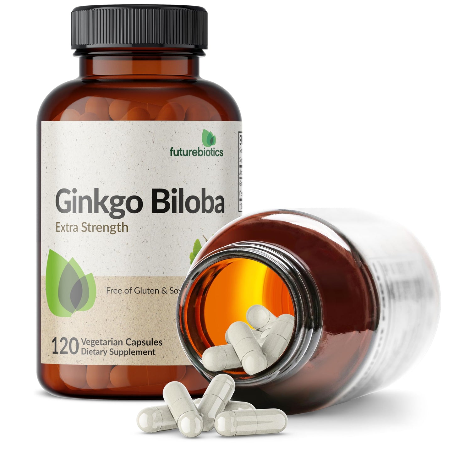 Futurebiotics Ginkgo Biloba Extra Strength – Brain Function & Memory Support (120 Veg Capsules)