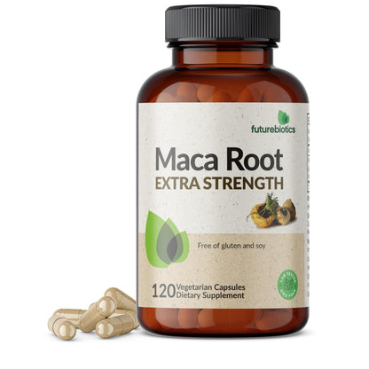 Futurebiotics Maca Root Extra Strength – Energy, Stamina & Reproductive Health | Non-GMO, 120 Veg Capsules
