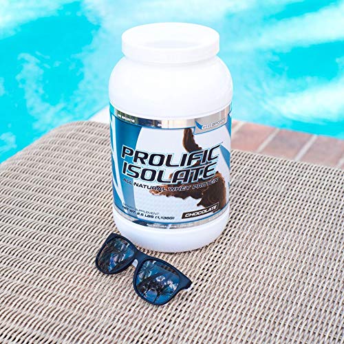 G6 Sports Prolific Isolate Whey Protein Powder – 25g Protein, 100 Calories, Gluten Free & Lactose Free, 2.5lb Jar, Chocolate