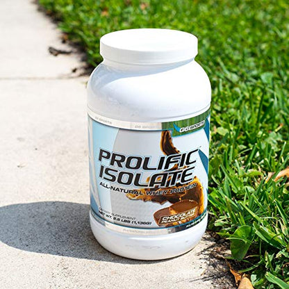 G6 Sports Prolific Isolate Whey Protein Powder – 25g Protein, 100 Calories, Gluten Free, Lactose Free, Soy Free, Stevia Sweetened – 2.5lb Jar – Chocolate Peanut Butter