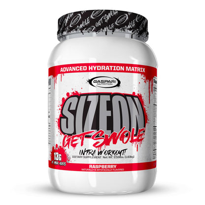 Gaspari SizeOn – Hybrid Intra-Workout Amino Acids & Creatine for Muscle Size & Recovery (3.59 lb Raspberry)