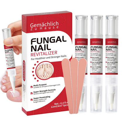 Gemächlich ZuHause Toenail Fungus Treatment Extra Strength Pen – 3 Pens & 3 Files