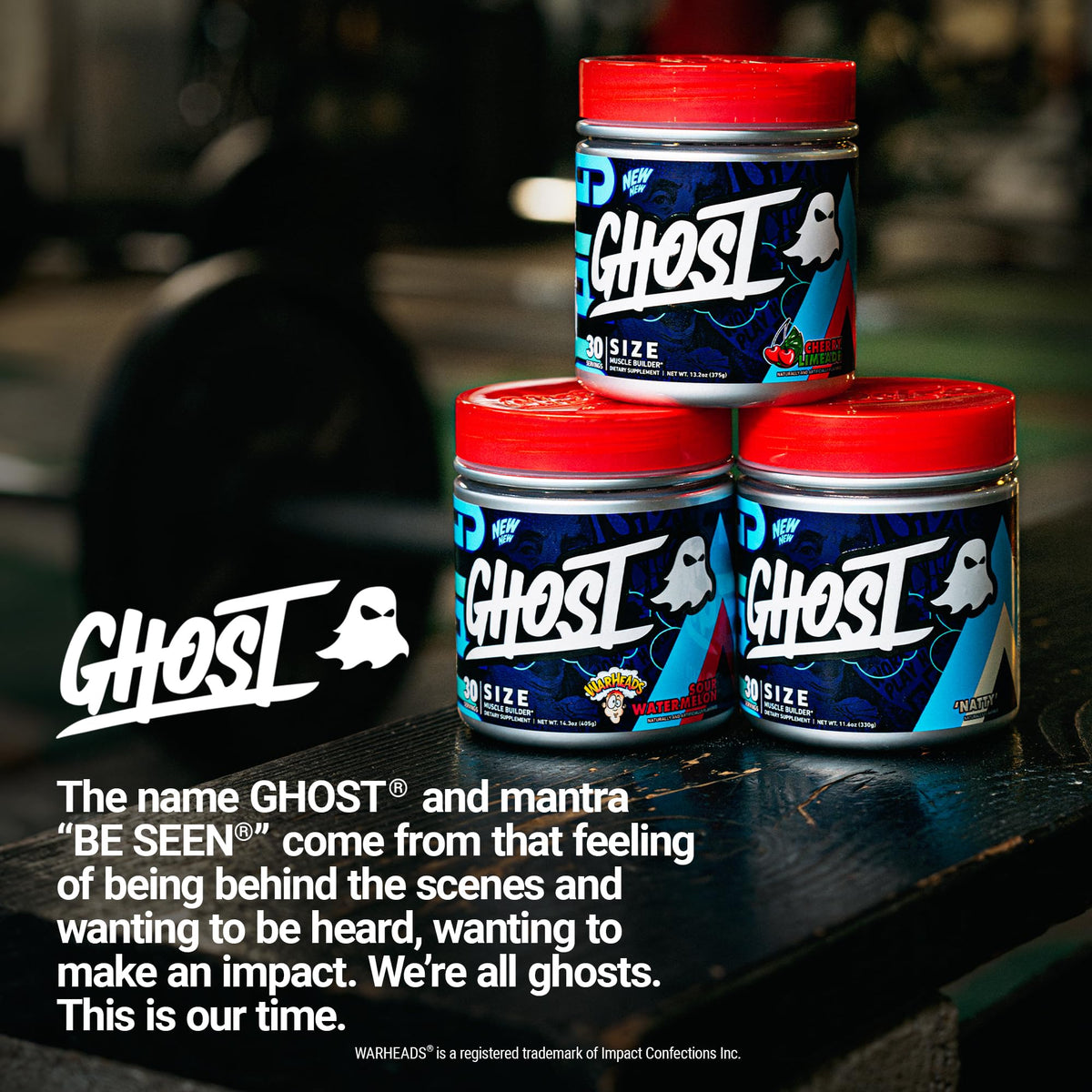GHOST Size V3 Muscle Builder – 30 Servings, Sugar-Free & Gluten-Free, Creatine & Betaine