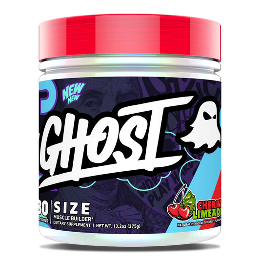 GHOST Size V3 Muscle Builder - Cherry Limeade, 30 Servings | Creatine, Betaine & Epicatechin