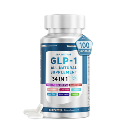 GLP-1 Supplement 34-in-1 Formula | Supports GLP-1, Digestion & Gut Health