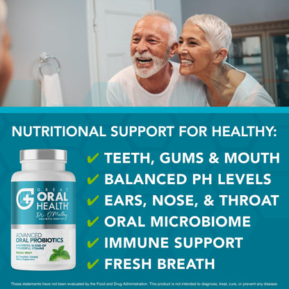 Oral Probiotics for Bad Breath – BLIS K12 & M18, 60 Mint Chewables (3pk)