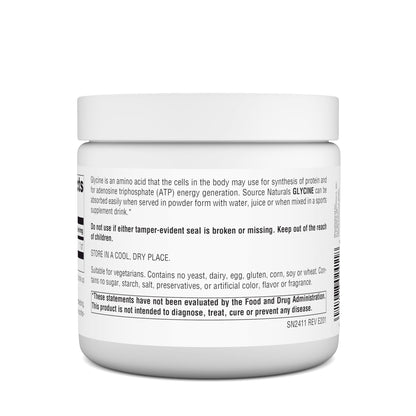SOURCE NATURALS Glycine, 8 Ounce – Glycine Powder