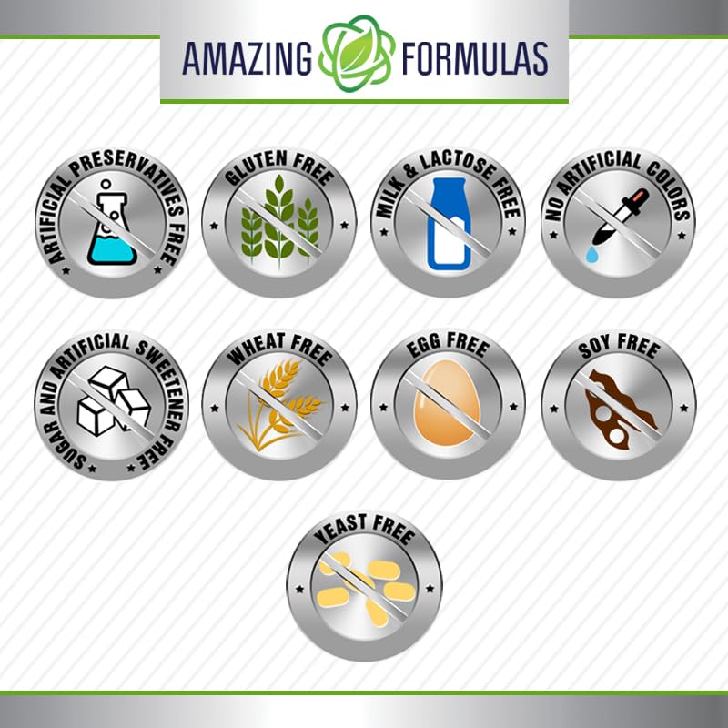 Amazing Formulas Apple Pectin 1400 mg – 120 Capsules | Non-GMO, Gluten Free, Made in USA