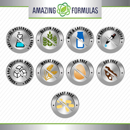 Amazing Formulas Apple Pectin 1400 mg – 120 Capsules | Non-GMO, Gluten Free, Made in USA