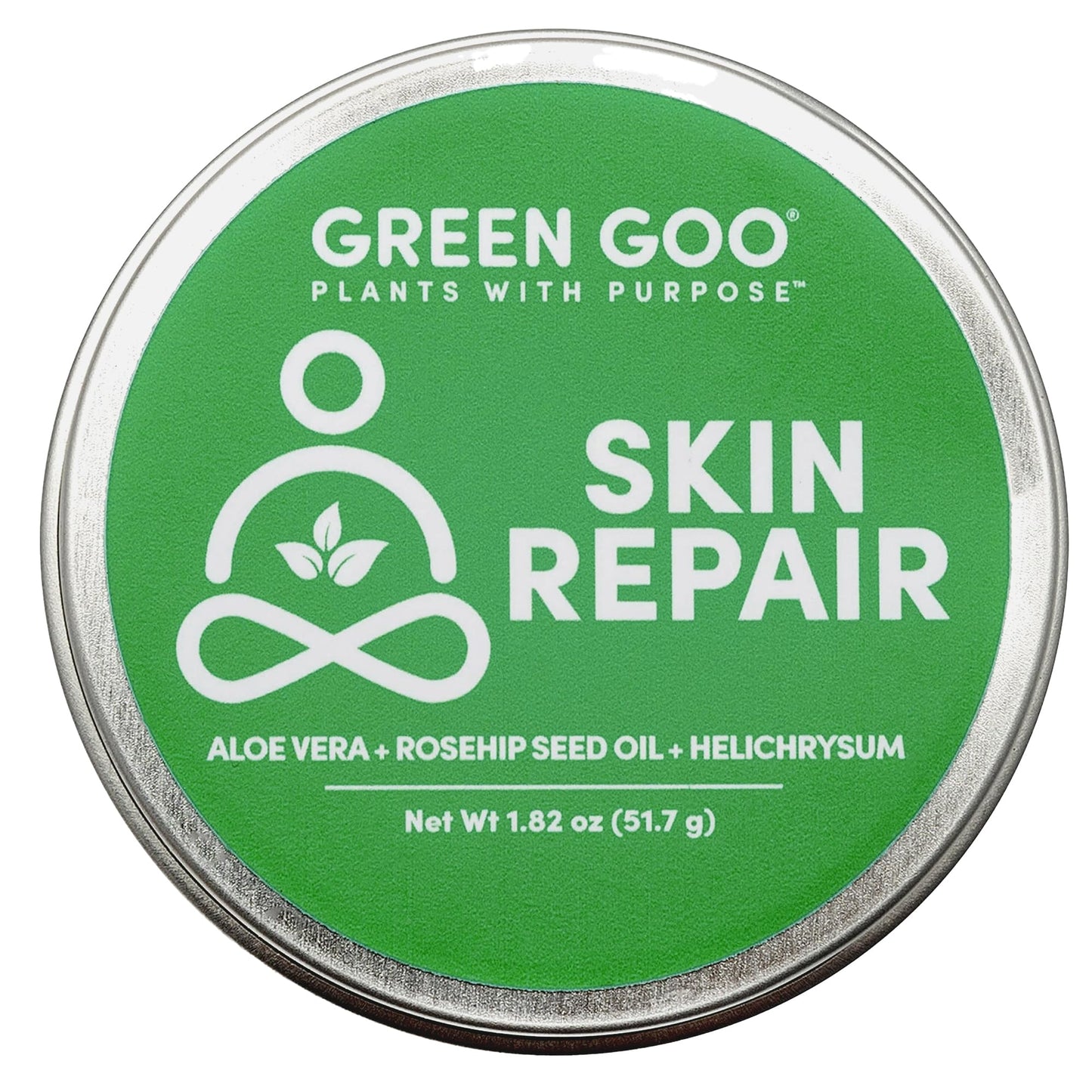 Green Goo Skin Repair Salve – Natural Skin Care, Dry Skin Moisturizer, 1.82 oz Large Tin
