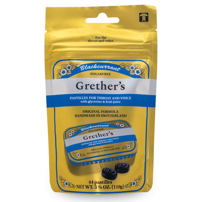 Grether's Sugarfree Blackcurrant Pastilles – Dry Mouth Relief