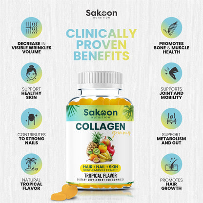 Halal Collagen Gummies for Women & Men | Anti-Aging, Skin & Hair Care