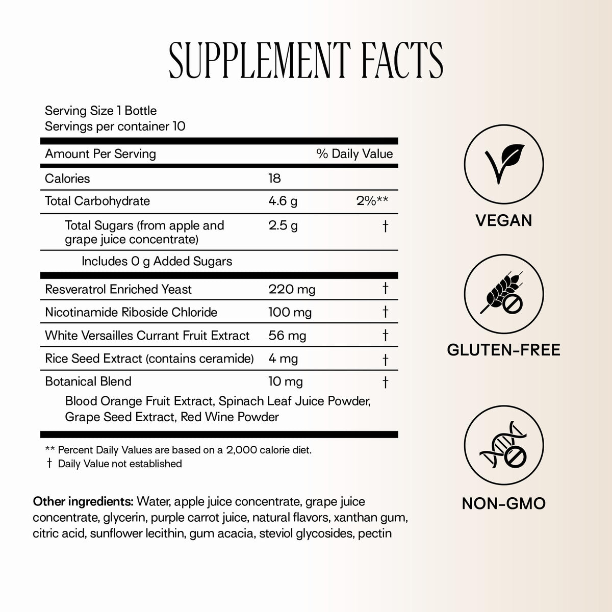 Happy Aging Liquid NAD+ Shot — Liposomal NR + Resveratrol, Twice-Weekly (30 Shots)