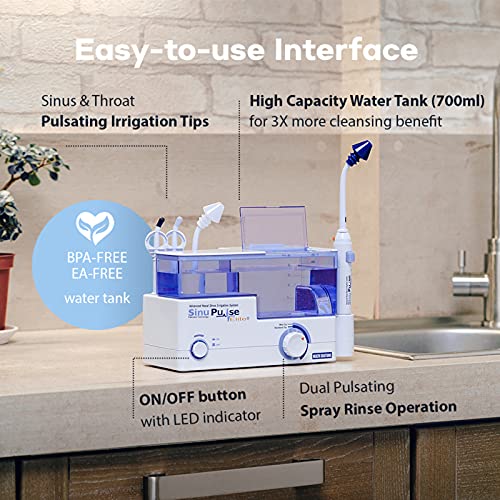 Health Solutions SinuPulse Elite: Advanced Nasal Irrigation System with SinuAir Packets