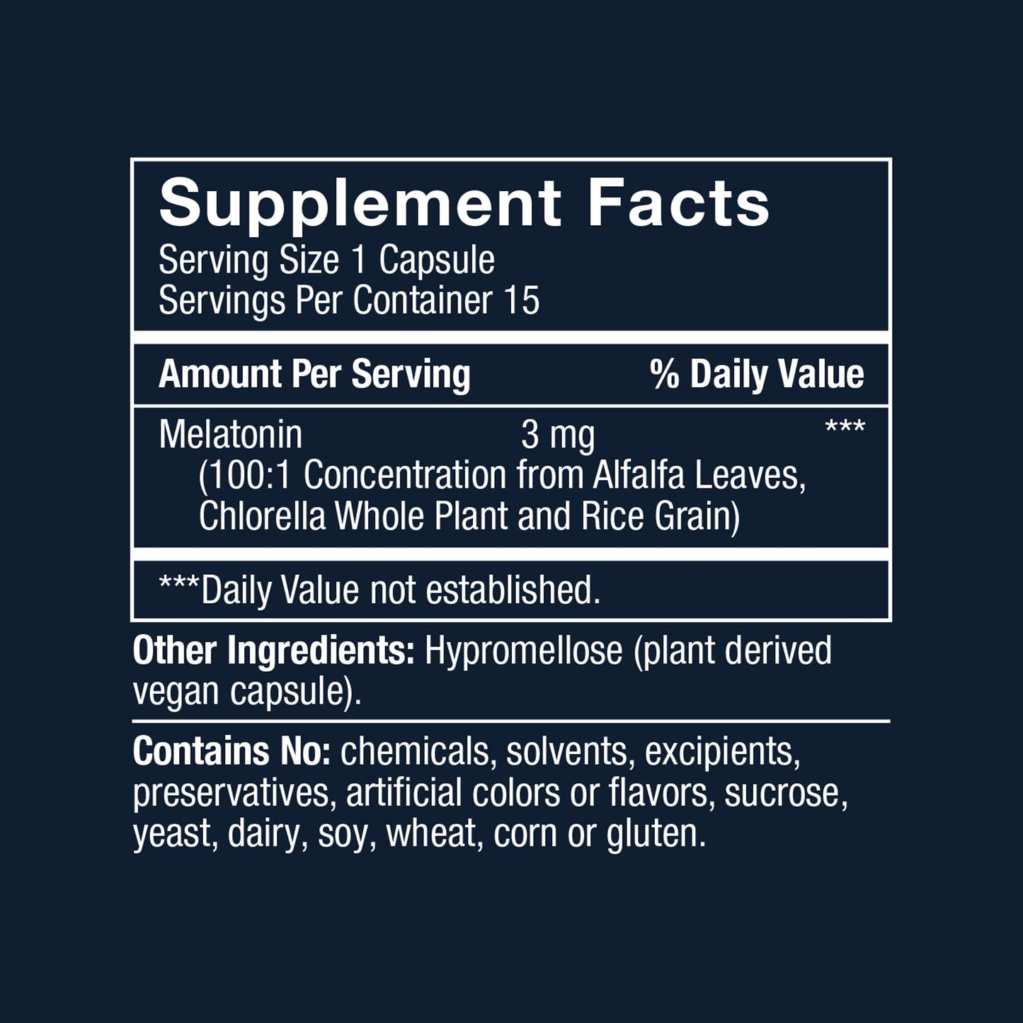 Herbatonin 3mg - Plant-Based Melatonin Sleep Aid for Jet Lag & Circadian Rhythm (120 Day Supply)